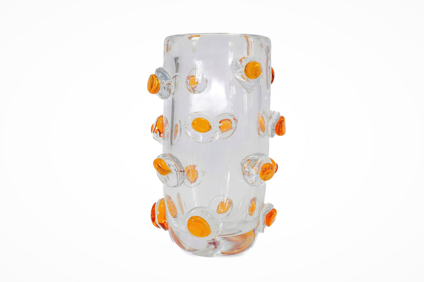 AMBER ORB MURANO VASE