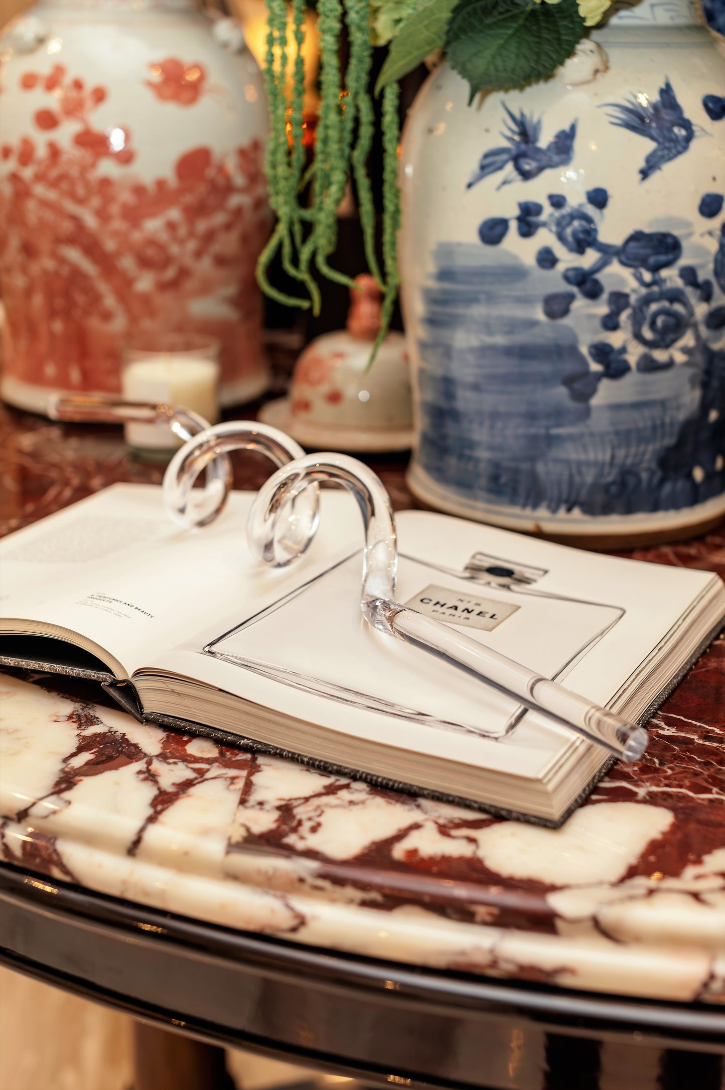 CRYSTAL SERPENTINE ACCENT SCULPTURE