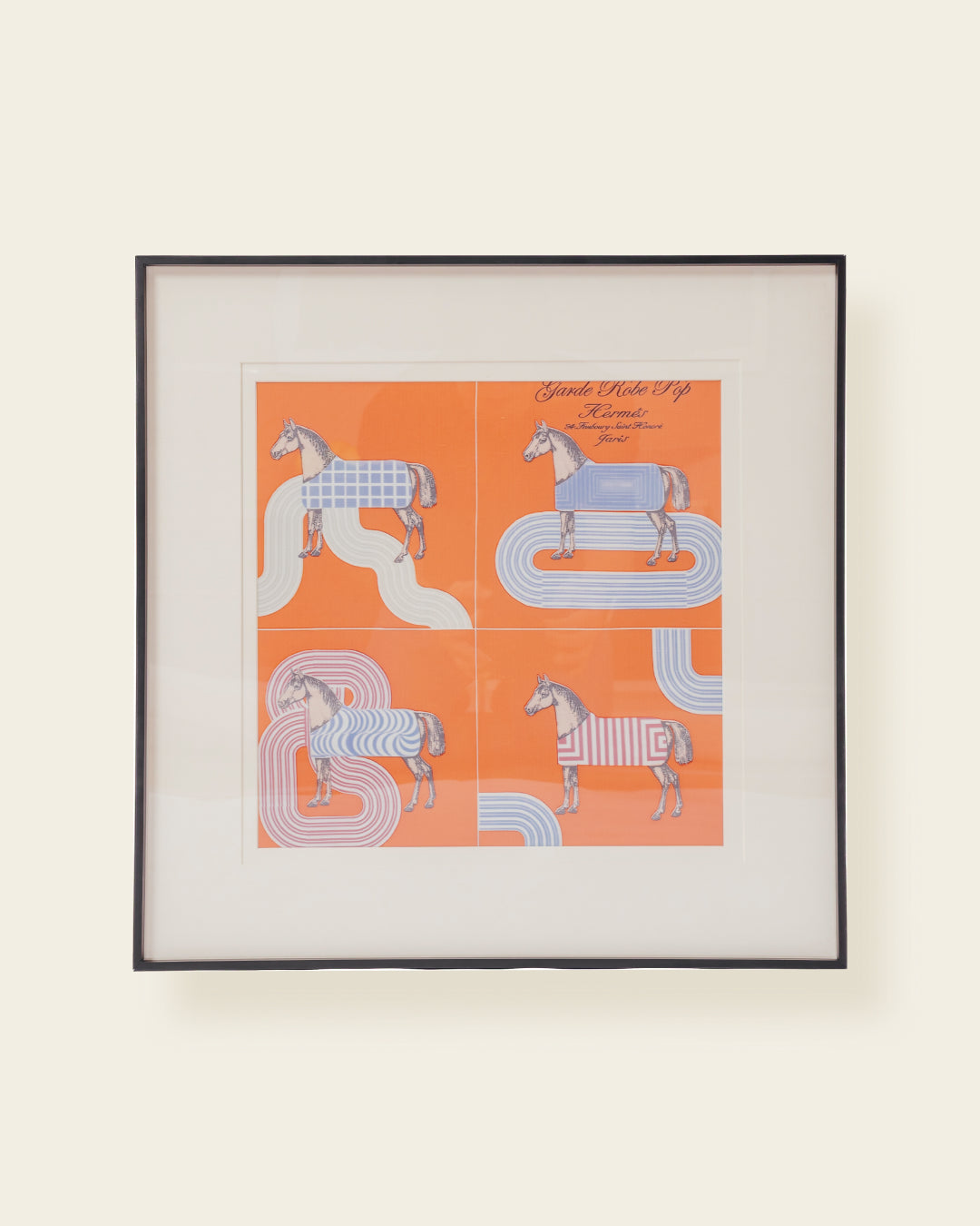 PATTERNED HORSE WALL ART