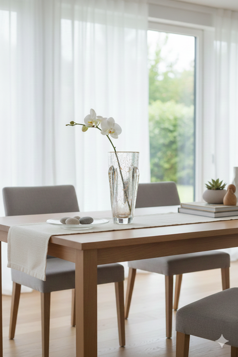 ELEGANT CRYSTAL CRACKLE VASE