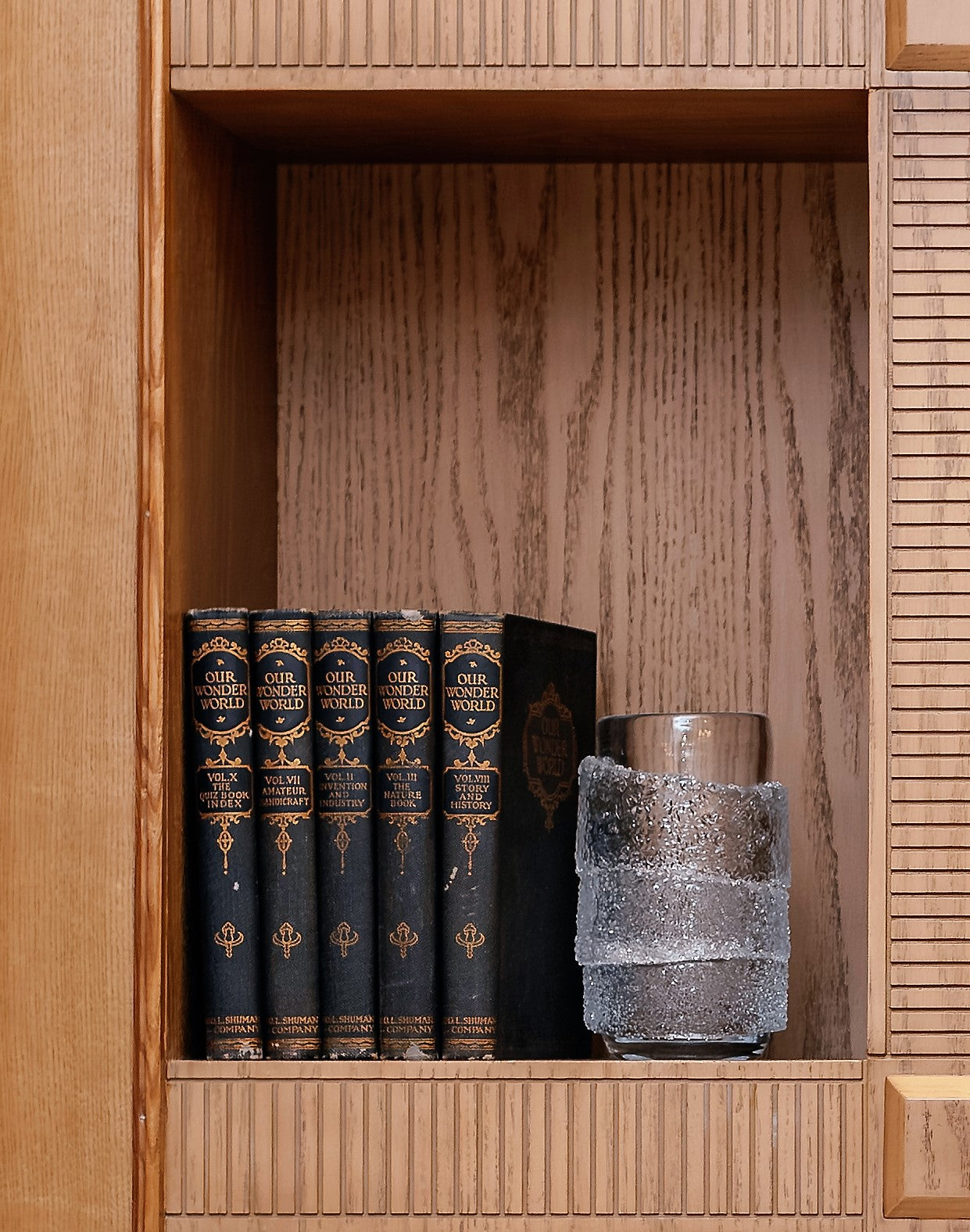 SLEEVED FROSTED GLASS VASE