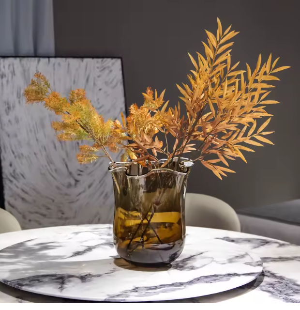 VELORA SMOKE GLASS VASE