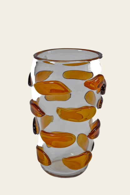 AMBER MURANO GLASS VASE