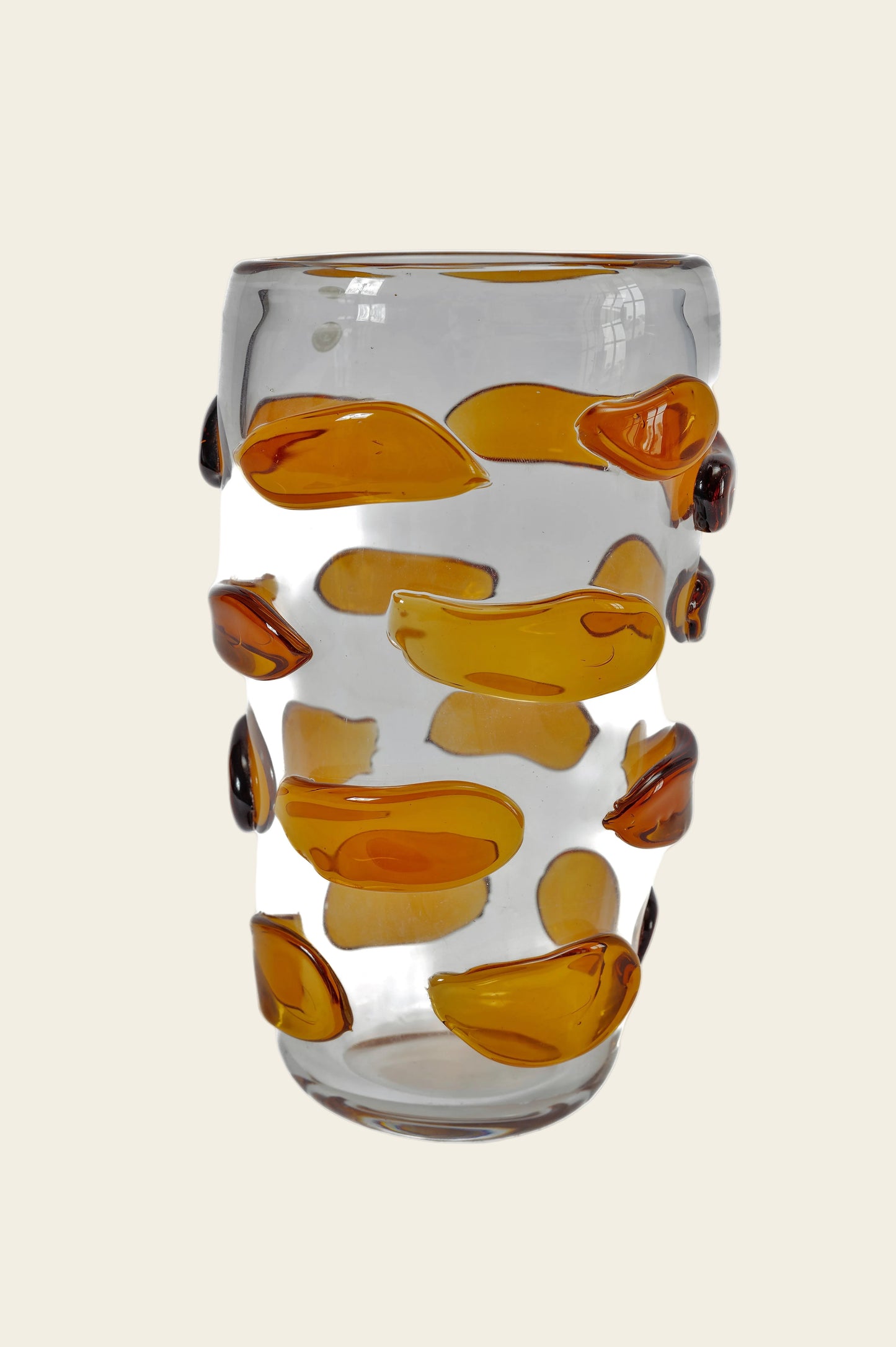AMBER MURANO GLASS VASE