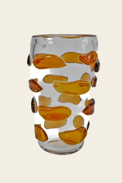 AMBER MURANO GLASS VASE