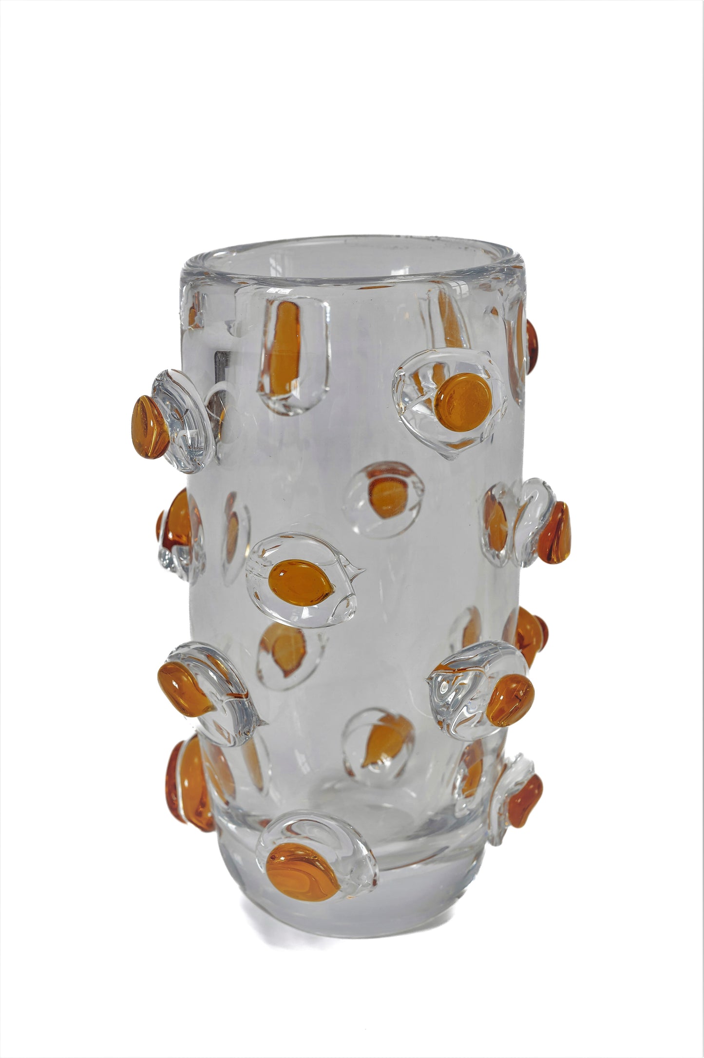 AMBER ORB MURANO VASE