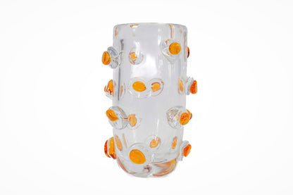 AMBER ORB MURANO VASE