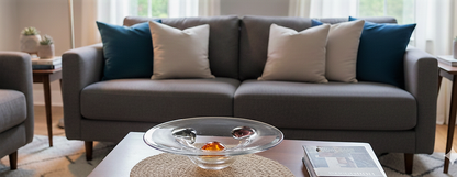 AURORA DROPS GLASS PLATE