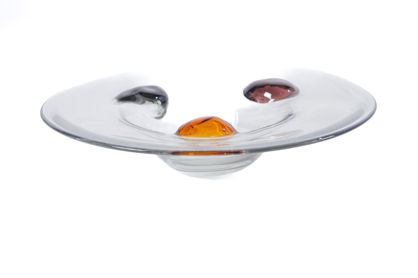 AURORA DROPS GLASS PLATE