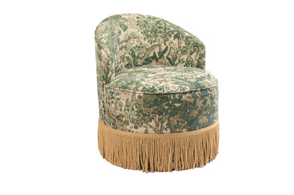 Verdant Tapestry Accent Chair