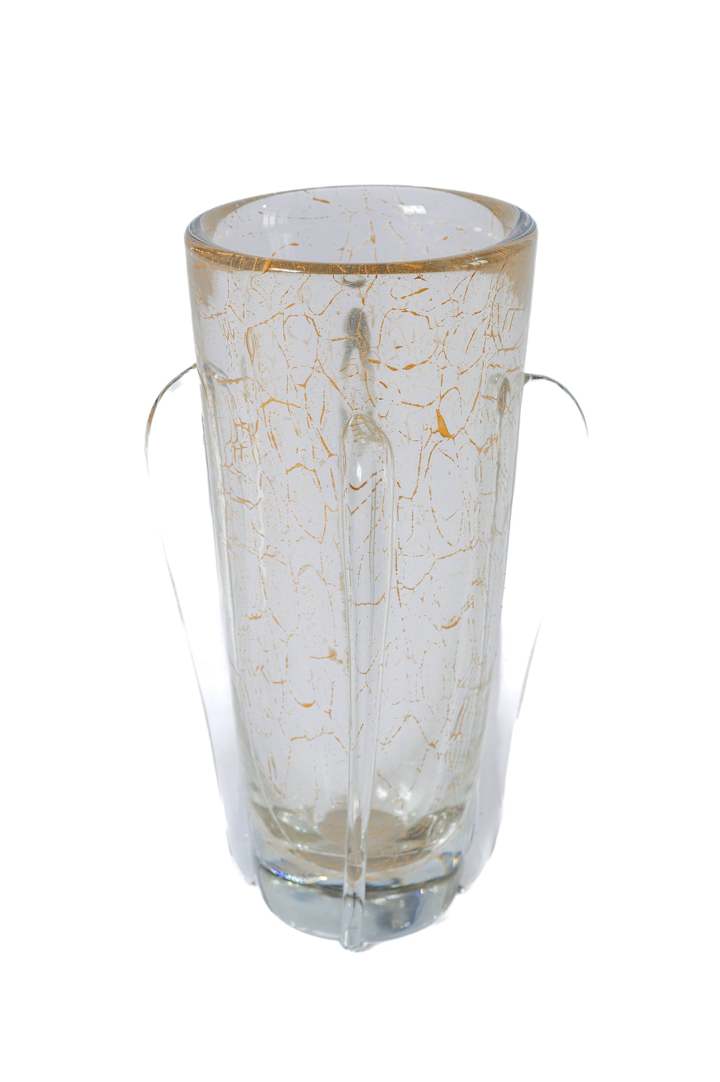 ELEGANT CRYSTAL CRACKLE VASE