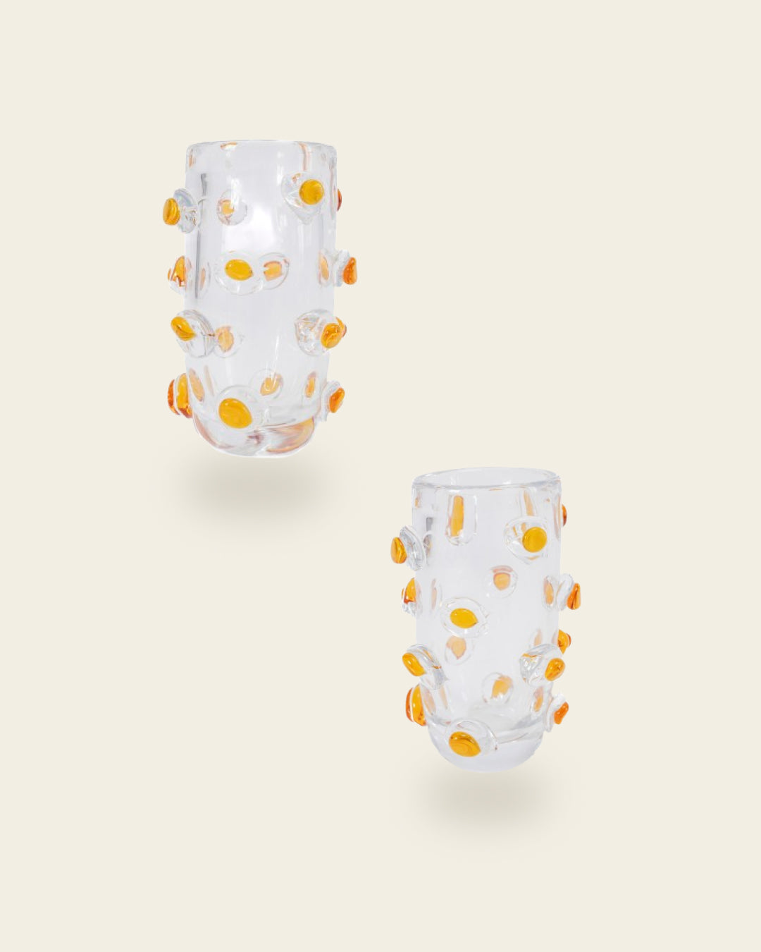 AMBER ORB MURANO VASE