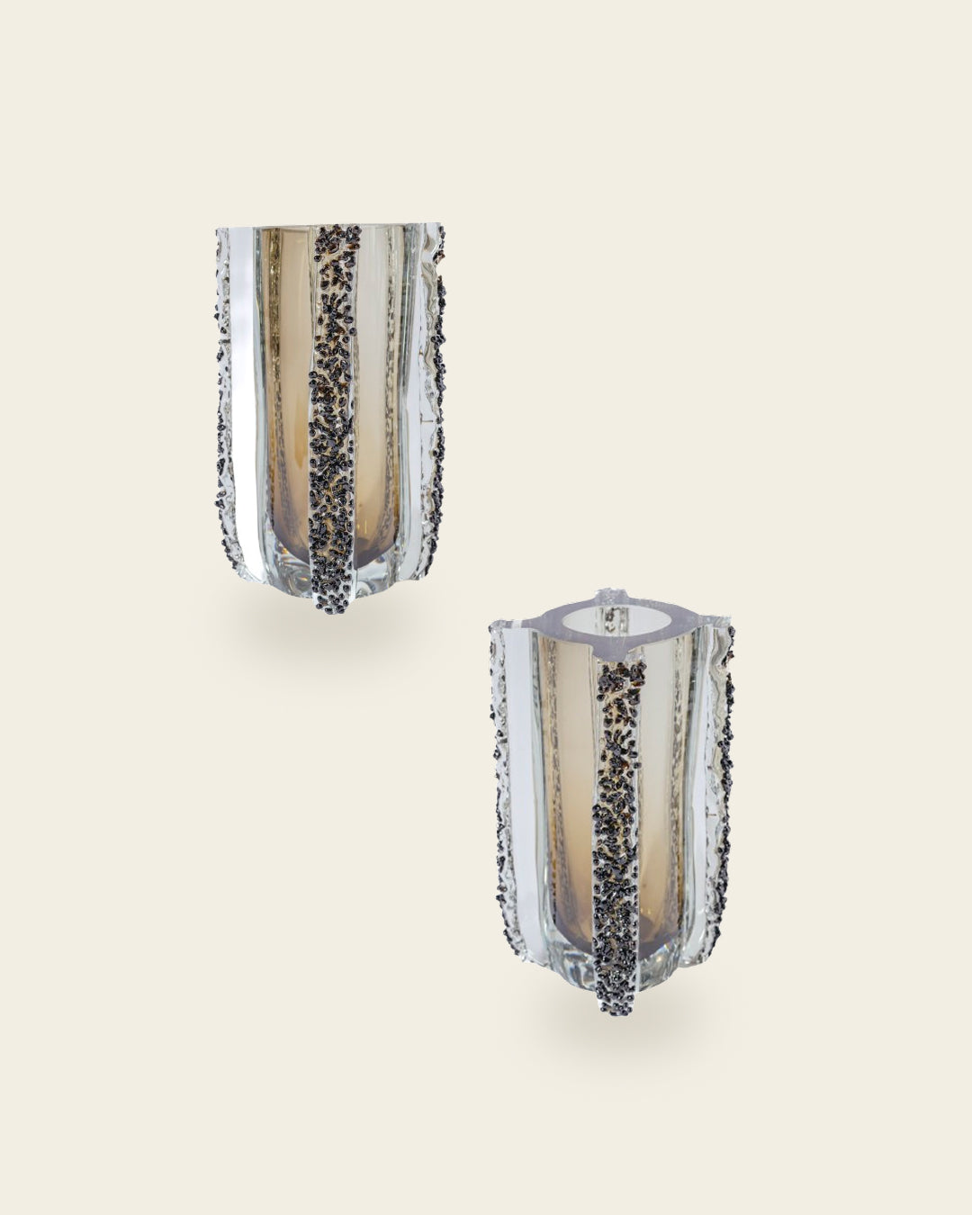 CELESTIA BEADED GLASS VASE