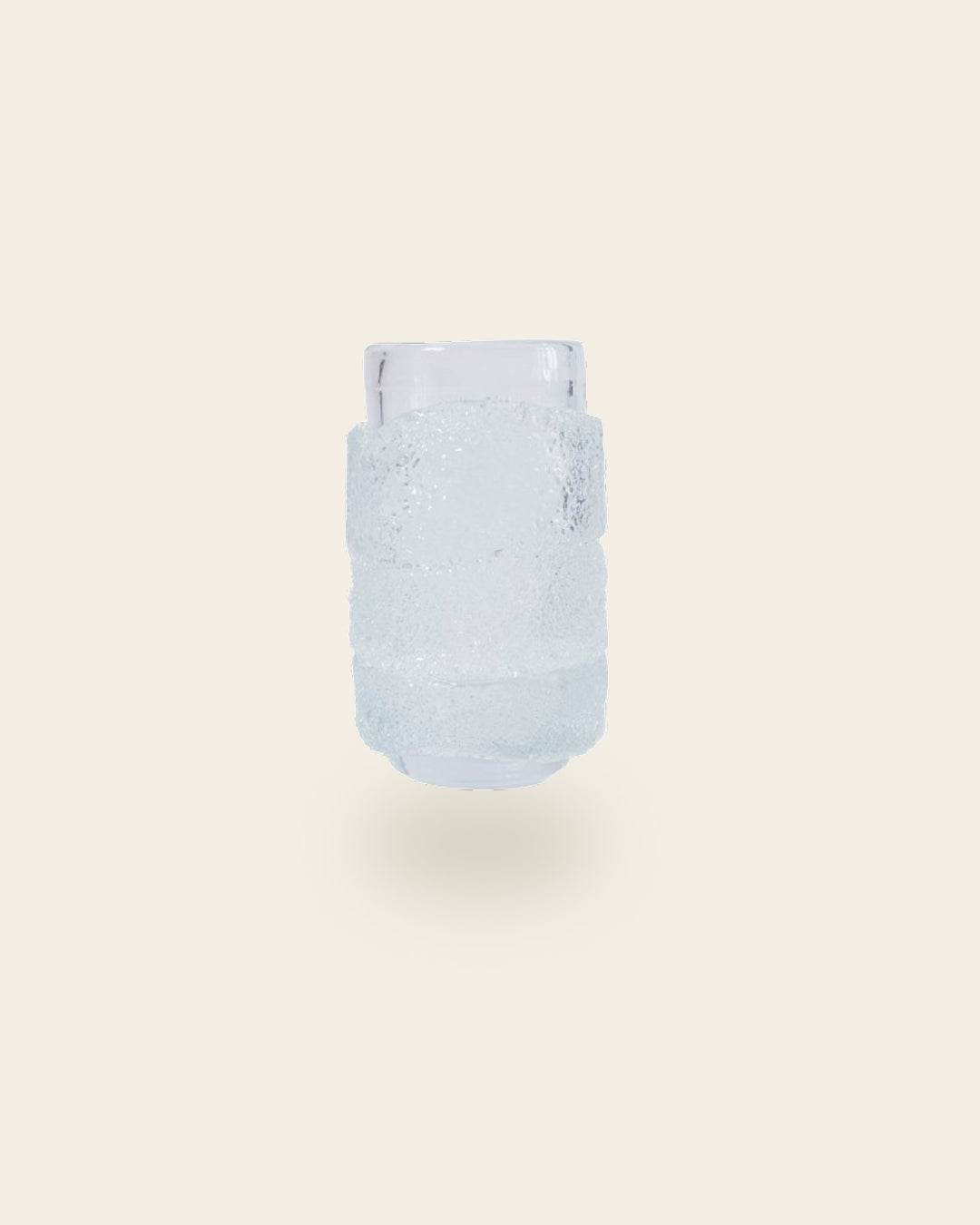 SLEEVED FROSTED GLASS VASE