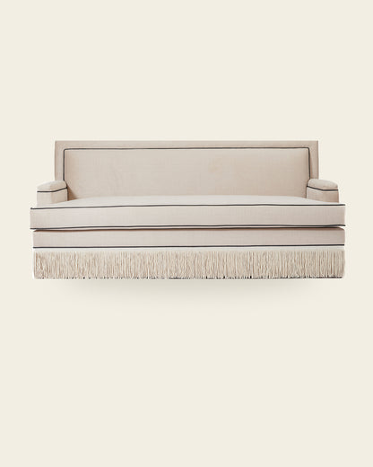 IVORY FRINGE SOFA