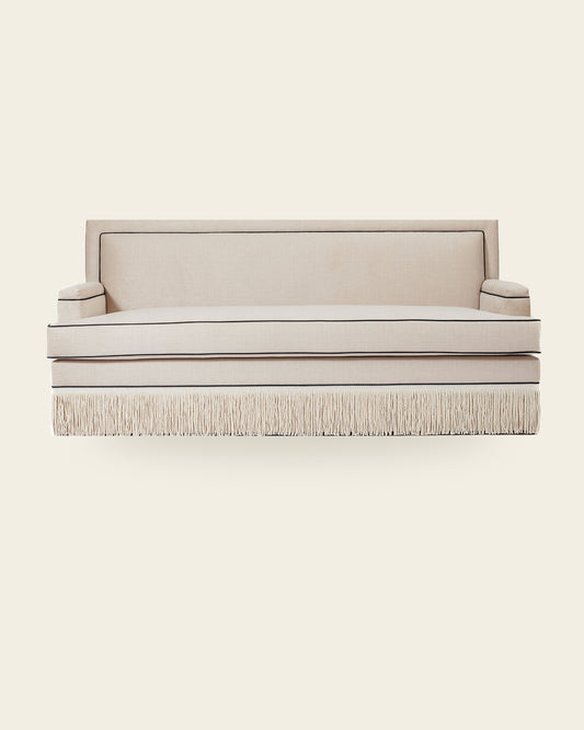 IVORY FRINGE SOFA