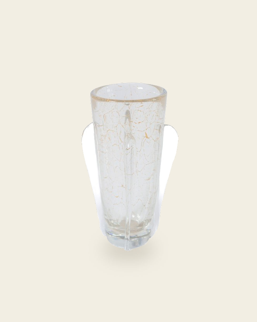 ELEGANT CRYSTAL CRACKLE VASE
