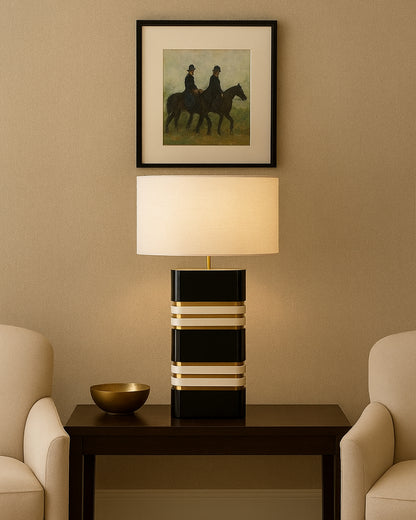MIDNIGHT STRIPES TABLE LAMP
