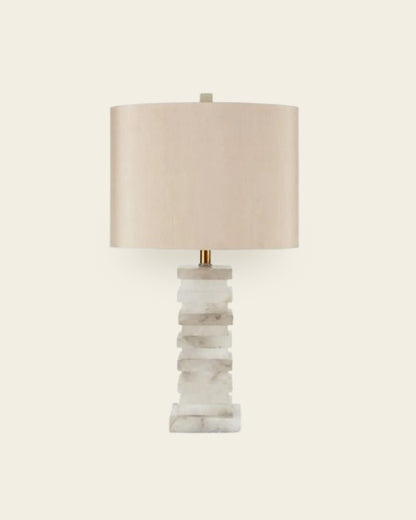 SIERRA STACKED STONE TABLE LAMP