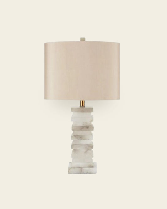 SIERRA STACKED STONE TABLE LAMP