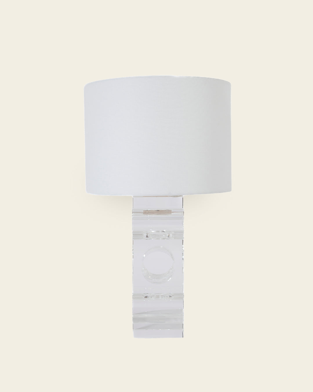 SQUARE CRYSTAL TABLE LAMP