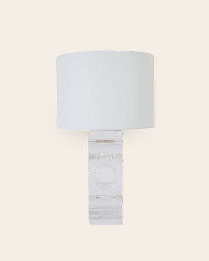 SQUARE CRYSTAL TABLE LAMP
