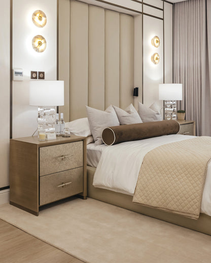 SQUARE CRYSTAL TABLE LAMP