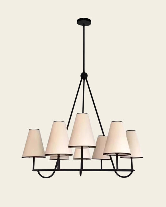 AERO BLACK FRAME CHANDELIER
