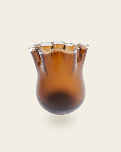 VELORA SMOKE GLASS VASE