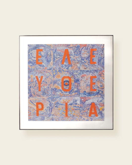 LETTERED LANDSCAPE PRINT