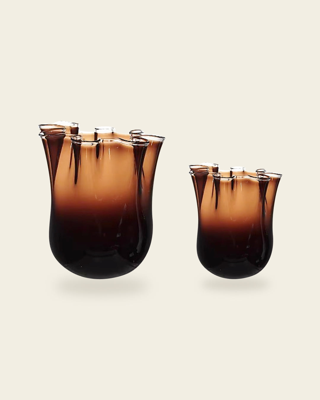 VELORA SMOKE GLASS VASE