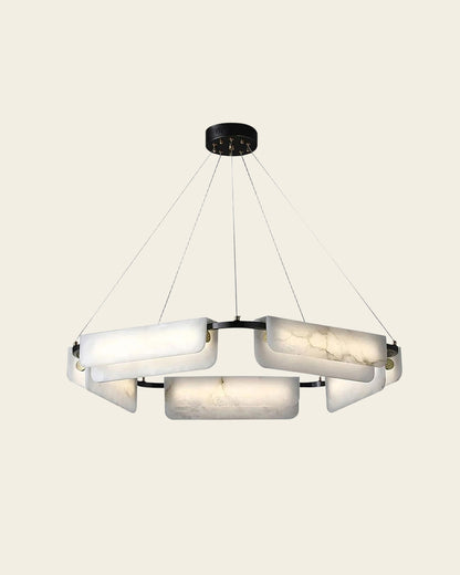 MODERN HALO PANEL CHANDELIER