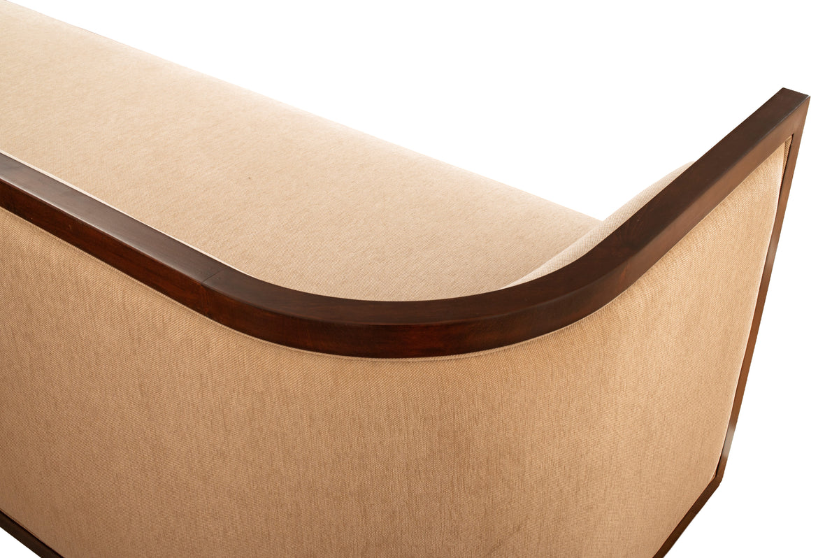 Modern L-Shape Upholstered Sectional Sofa with Wood Frame