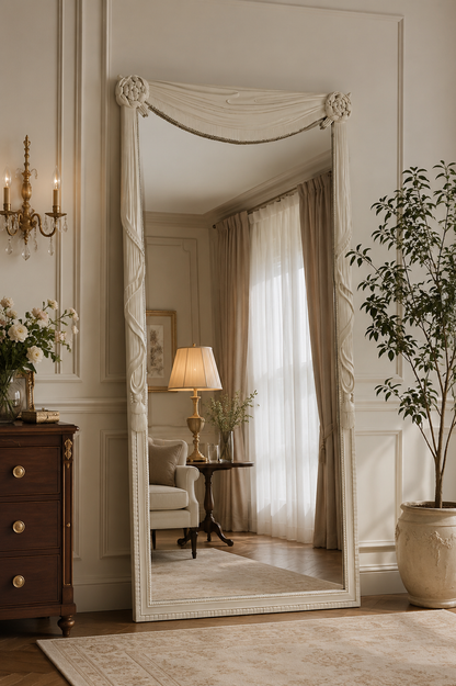 Royal Draped Full Length Mirror