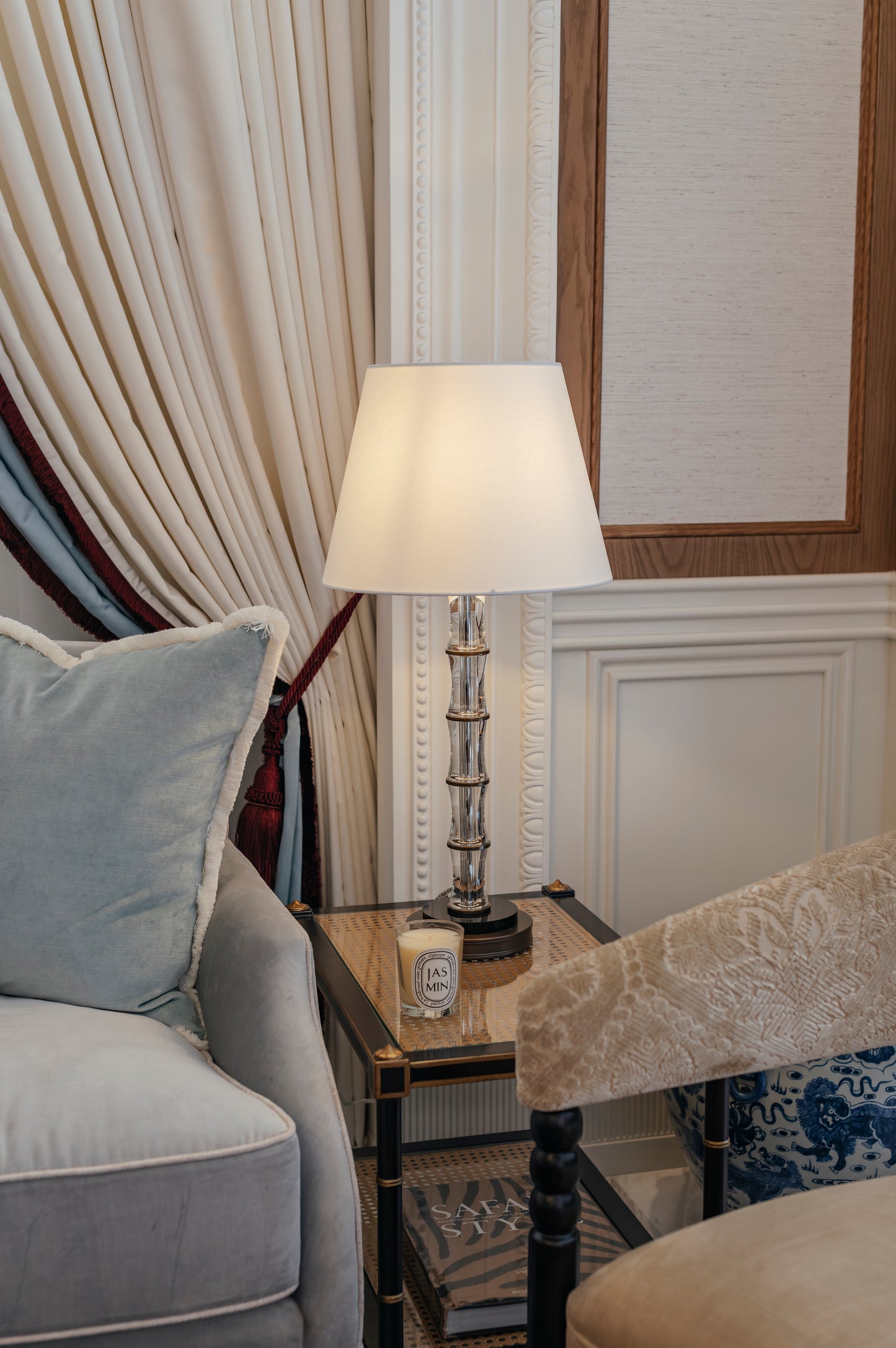 CRYSTAL BAMBOO TABLE LAMP