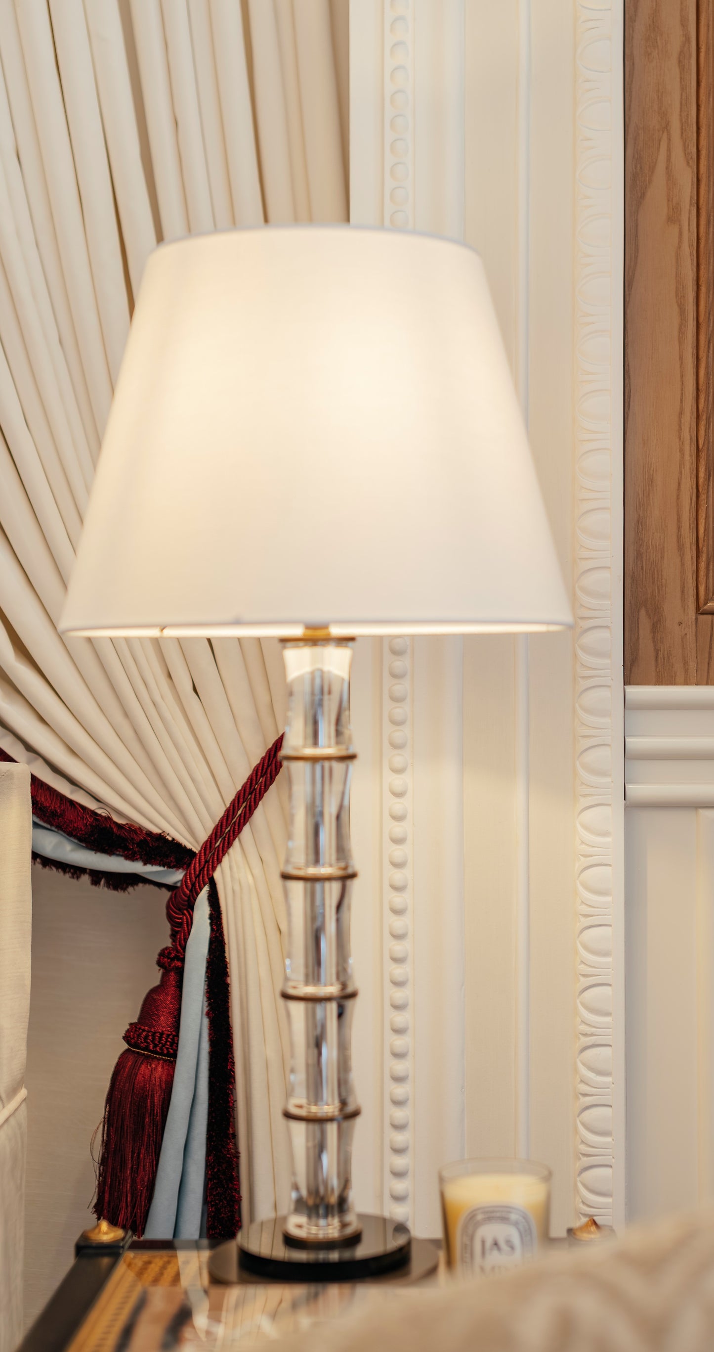 CRYSTAL BAMBOO TABLE LAMP