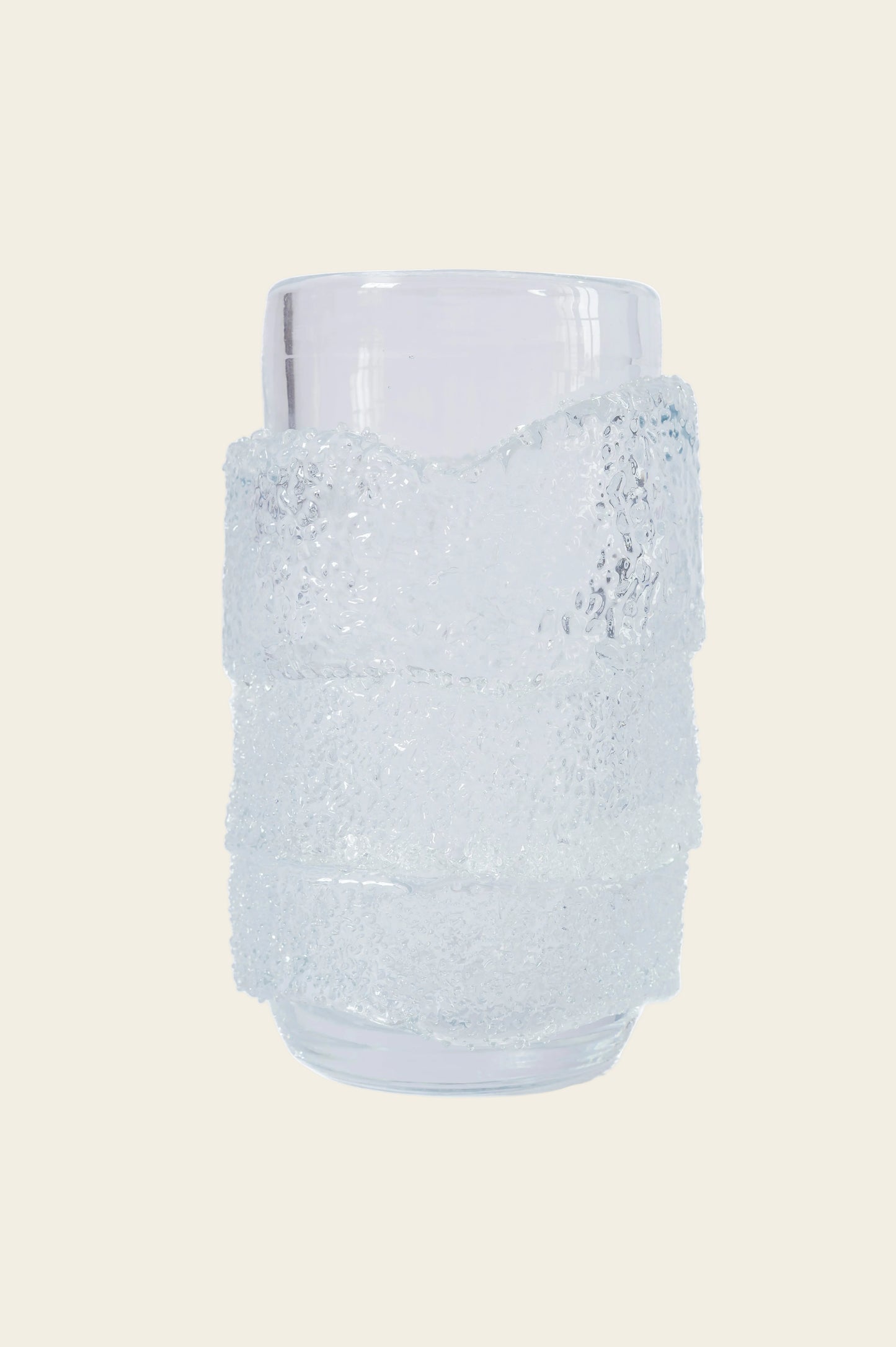 SLEEVED FROSTED GLASS VASE
