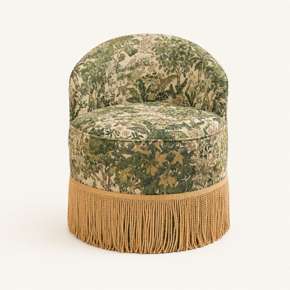 Verdant Tapestry Accent Chair