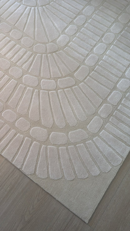 Aura Concentric Sculpted Rug